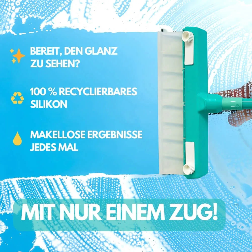 AquaGlide – Genießen Sie streifenfreien Glanz und tropffreie Reinigung.
