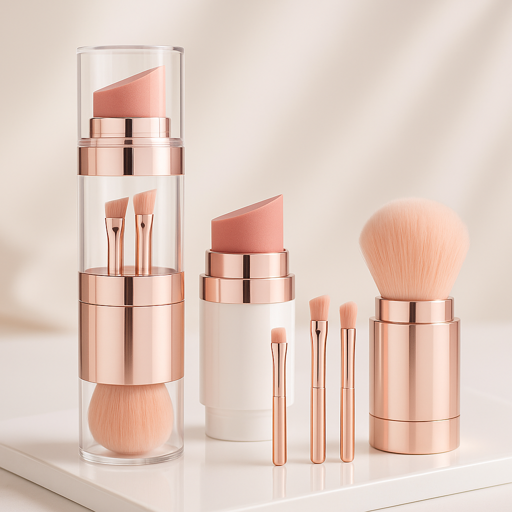 LUXE Mini Kit - Weniger Chaos. Mehr Klasse. Dein 5-in-1 Profi-Pinsel für makellose Looks! ✨