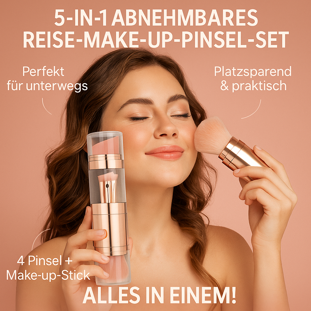 LUXE Mini Kit - Weniger Chaos. Mehr Klasse. Dein 5-in-1 Profi-Pinsel für makellose Looks! ✨