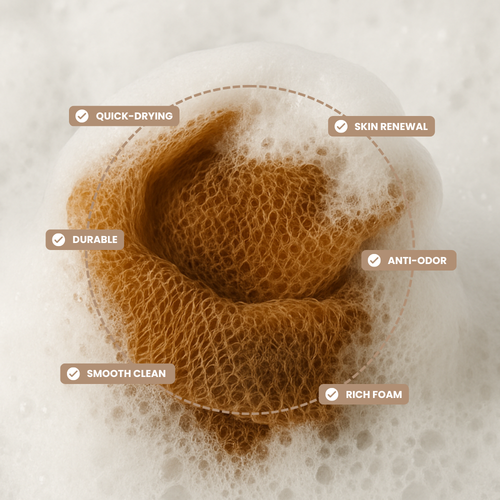 African Bath Sponge - Entdecke das Geheimnis strahlender, glatter Haut!
