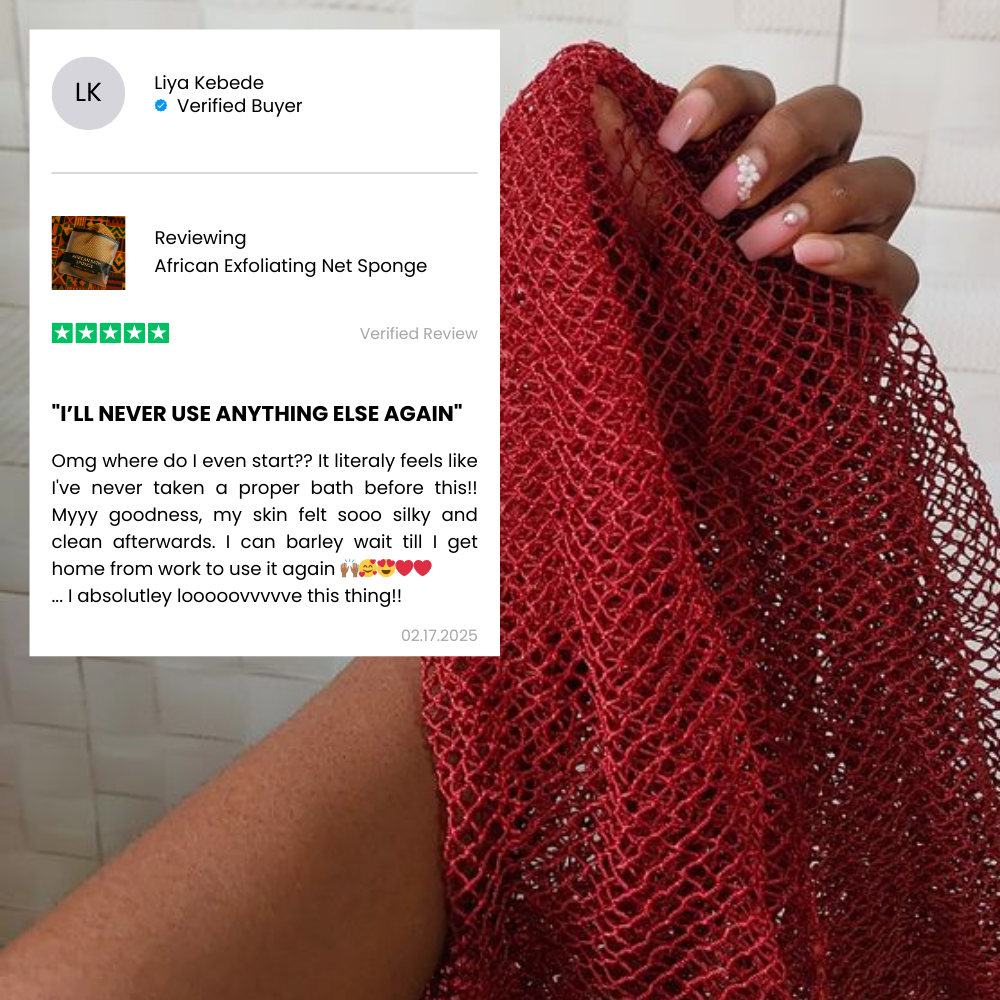African Bath Sponge - Entdecke das Geheimnis strahlender, glatter Haut!