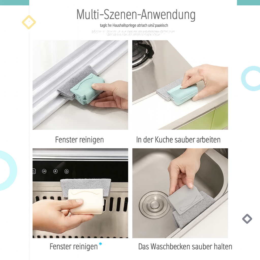 SlideScrub – Glatte Schienen, blitzblank sauber.