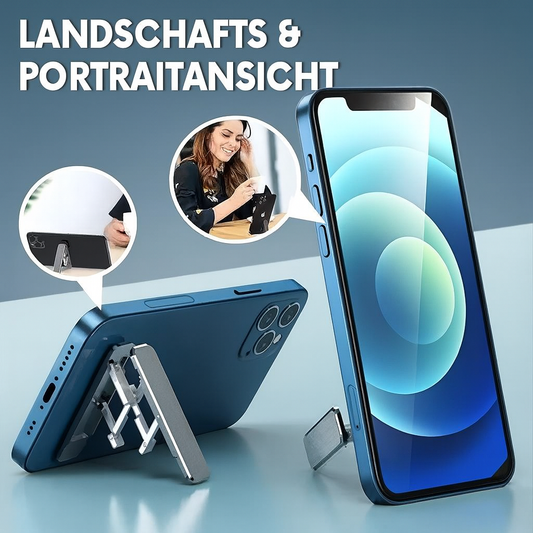 SlimFold – Flach zusammenfalten, aufrecht stehen, müheloses Betrachten.
