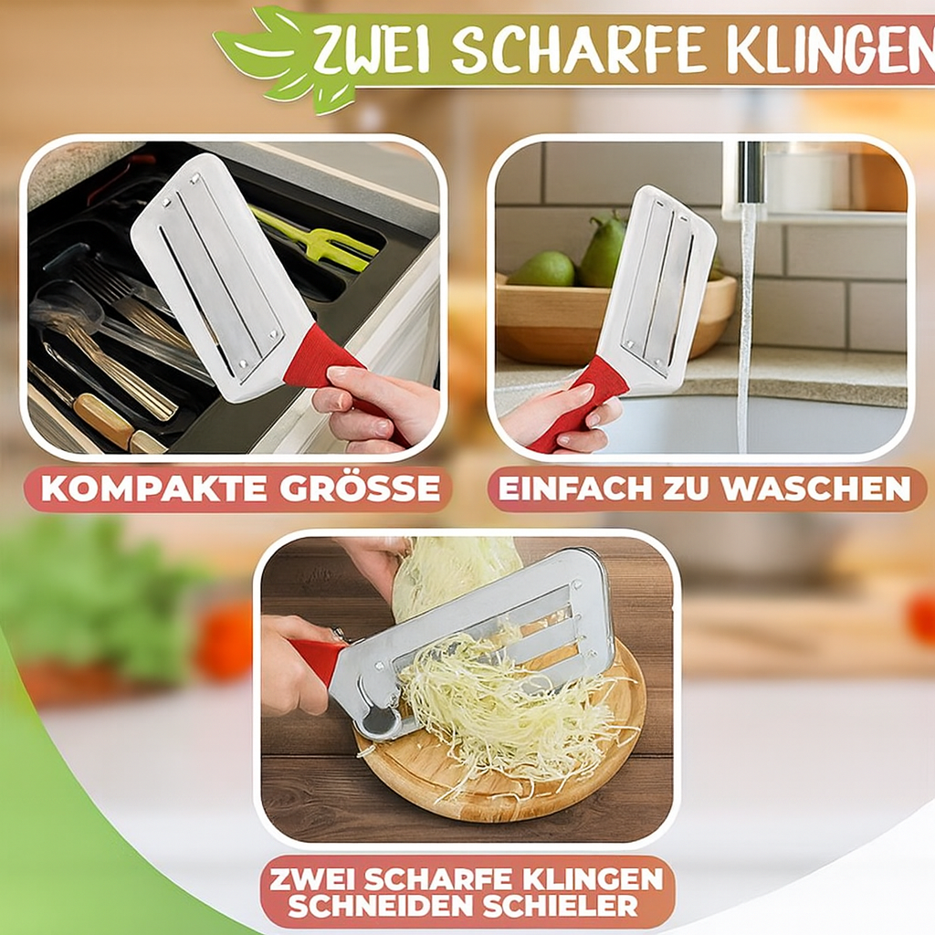 VegiGlide – Erstellen Sie perfekt gleichmäßige Scheiben und bereiten Sie Ihre Mahlzeiten mühelos zu.