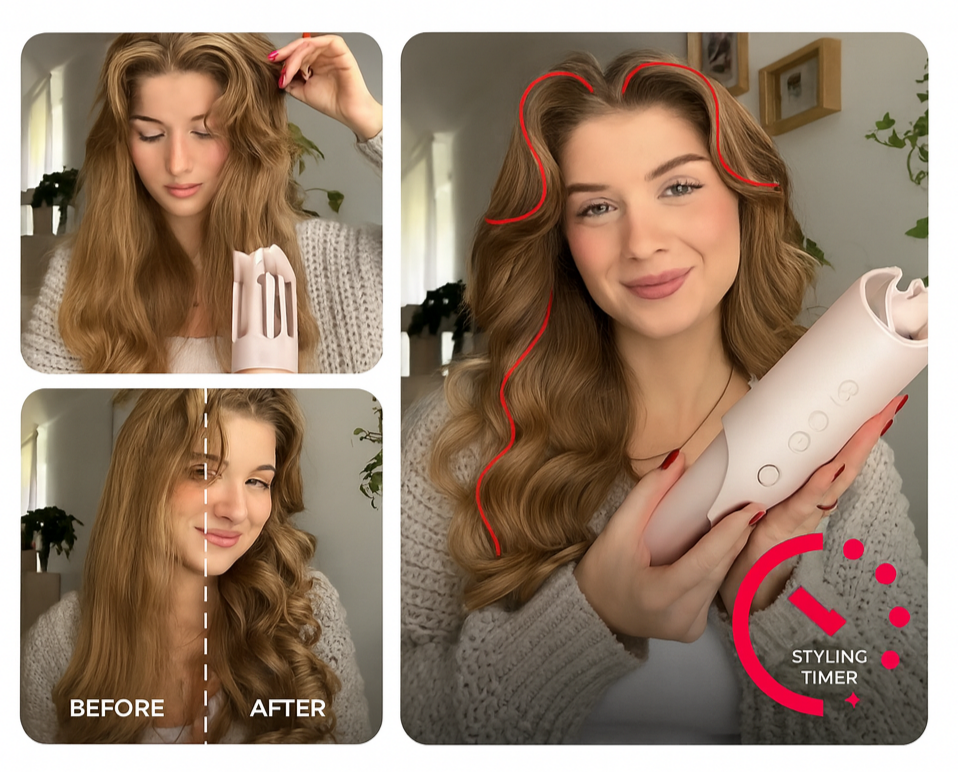 ZenCurl – Holen Sie sich Ihren mühelosen Stil und Ihre makellosen Wellen zurück.