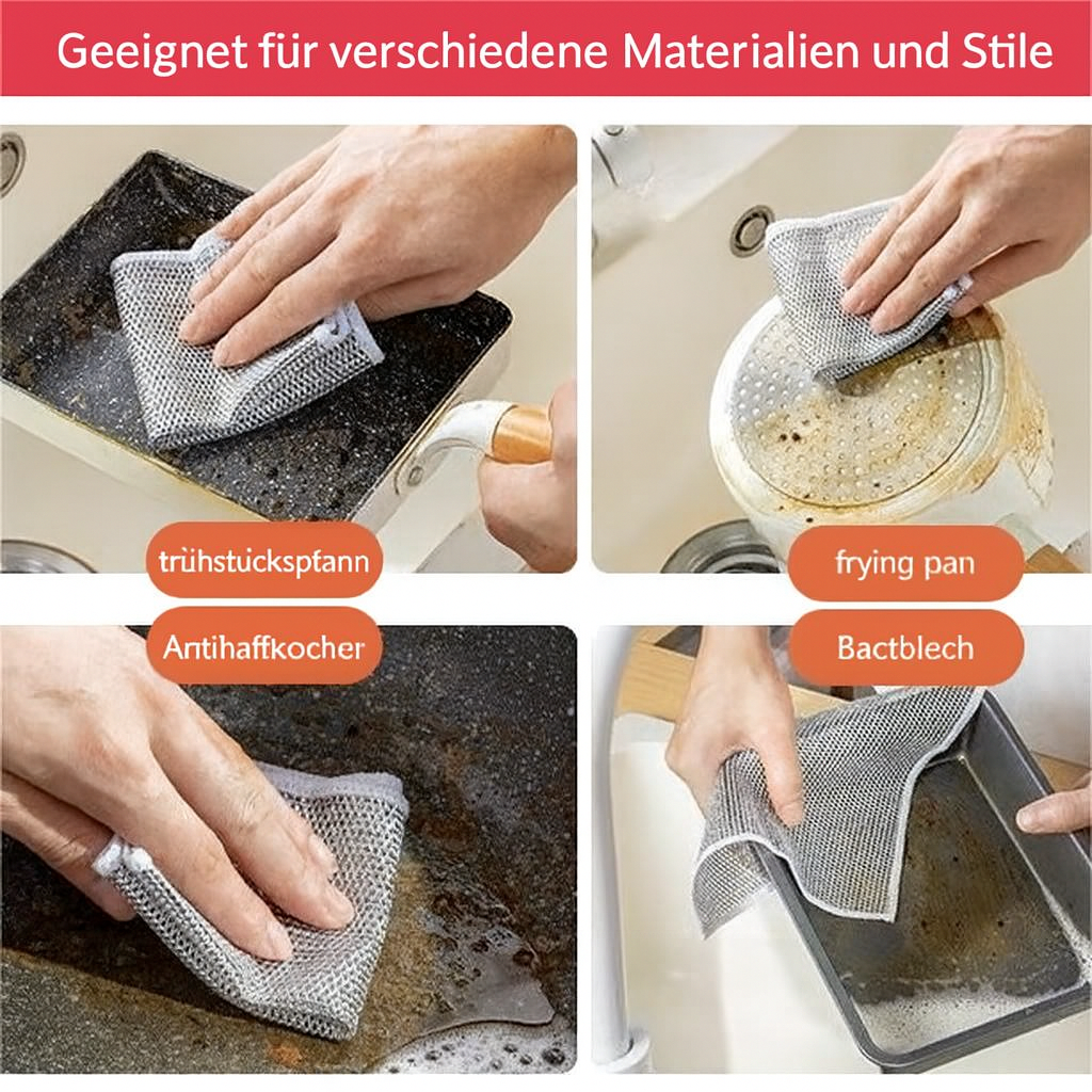 ToughGlide – Beseitigt hartnäckige Verschmutzungen und hinterlässt glatte Oberflächen.