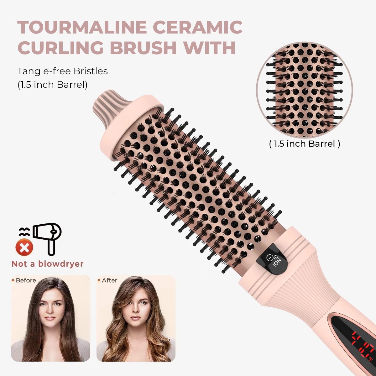 StyleShine™ Ionen-Bürste - Dein Salon-Look, seidig glänzend, in Sekunden!