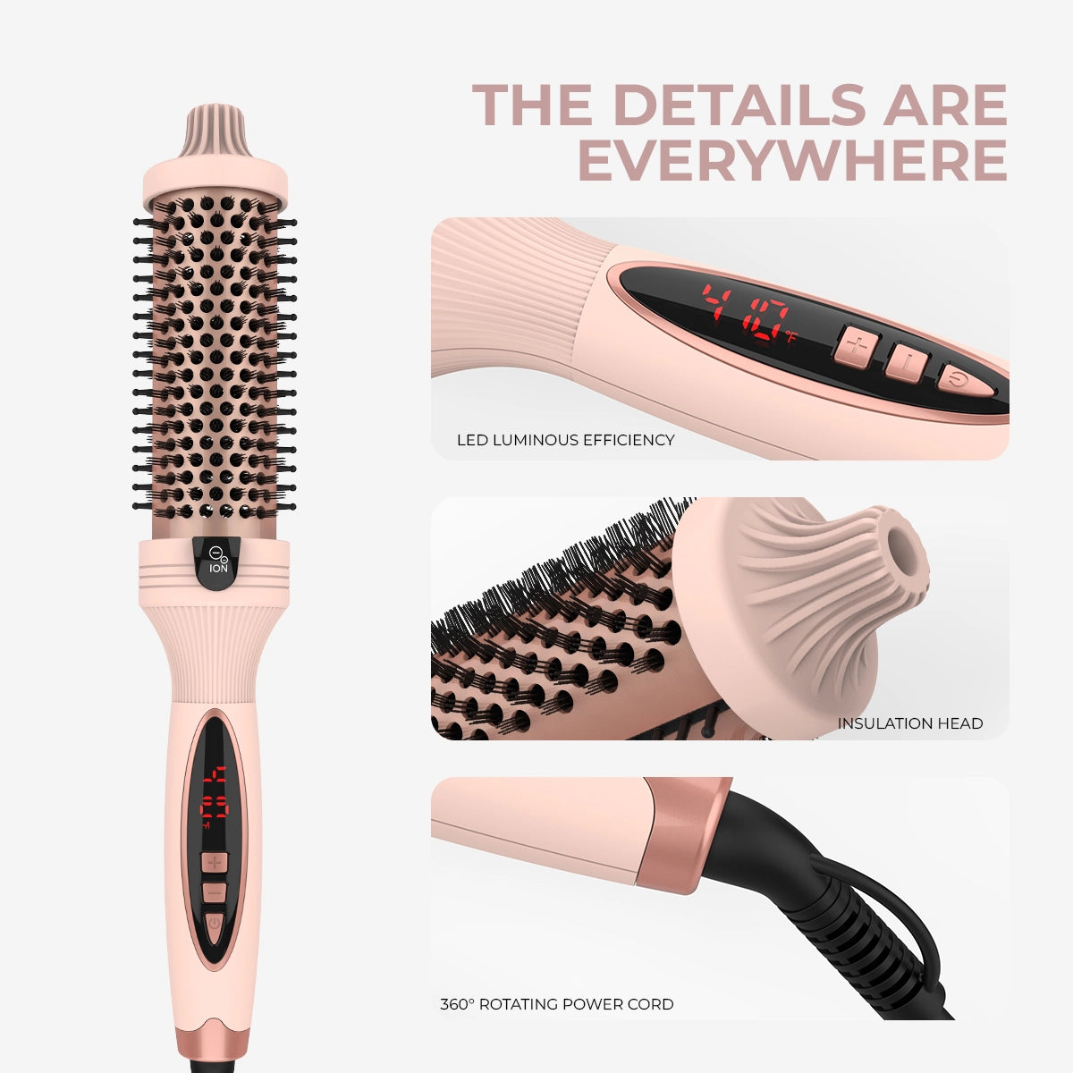StyleShine™ Ionen-Bürste - Dein Salon-Look, seidig glänzend, in Sekunden!