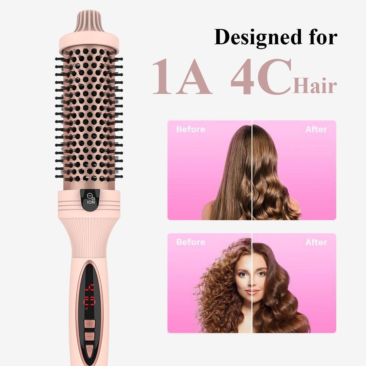 StyleShine™ Ionen-Bürste - Dein Salon-Look, seidig glänzend, in Sekunden!