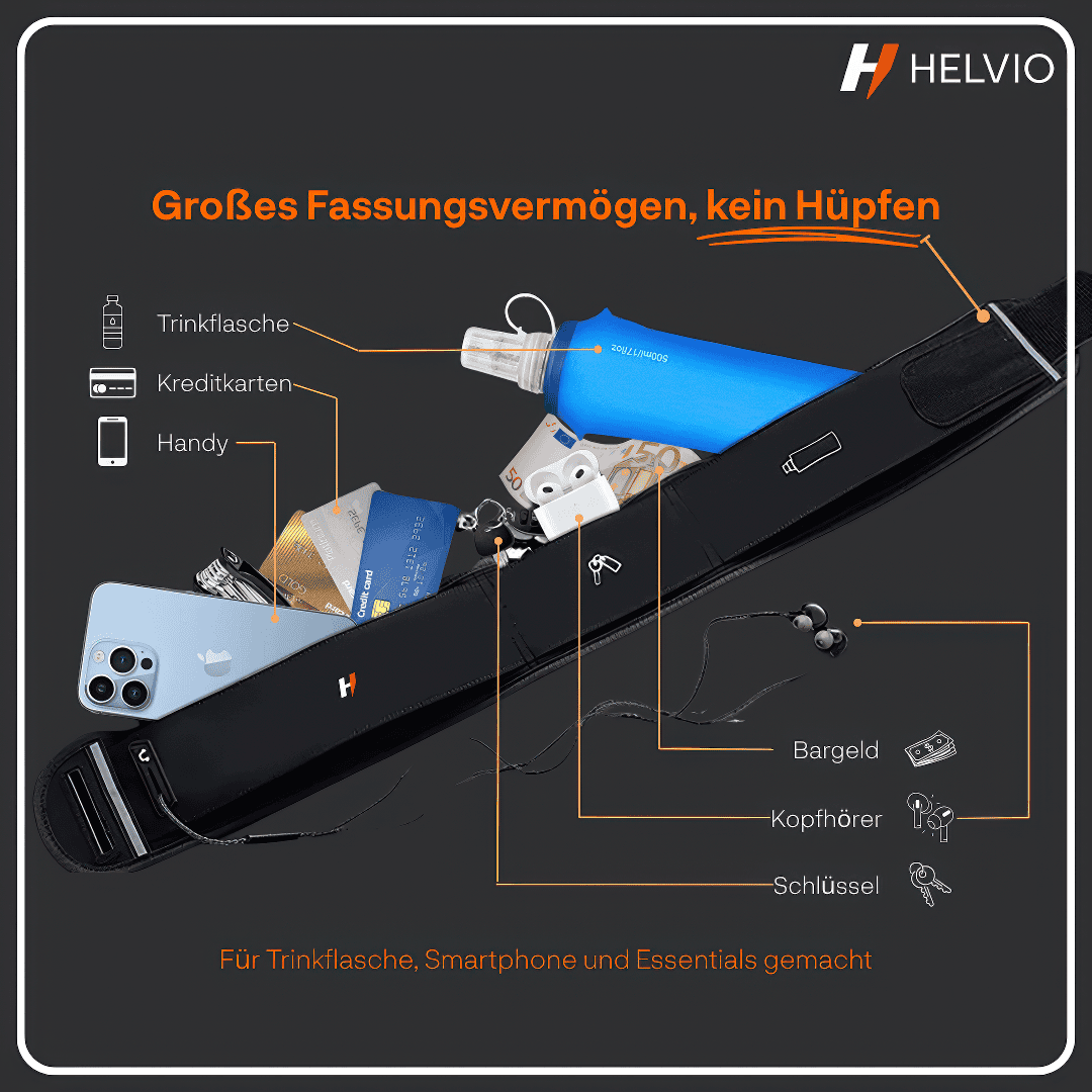 AeroPocket – Helvio | Bleiben Sie konzentriert und laufen Sie bequem.