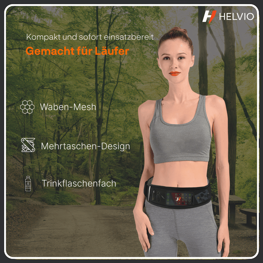 AeroPocket – Helvio | Bleiben Sie konzentriert und laufen Sie bequem.
