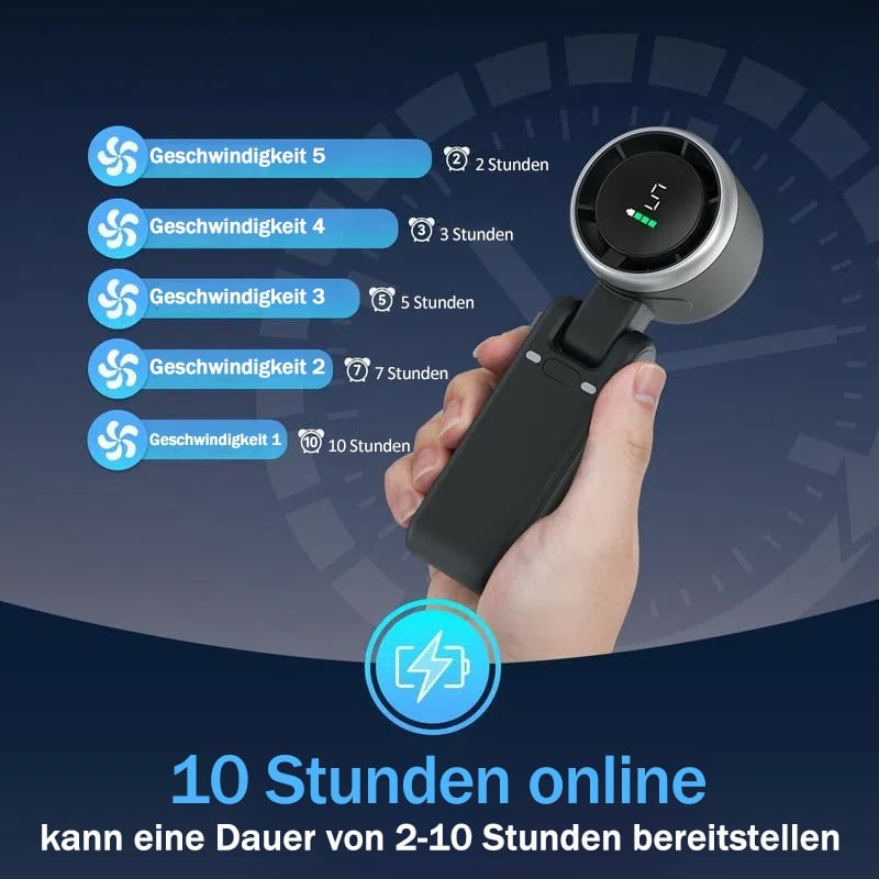 AeroPulse™ Turbo-Lüfter - Deine persönliche Frische, überall & jederzeit!