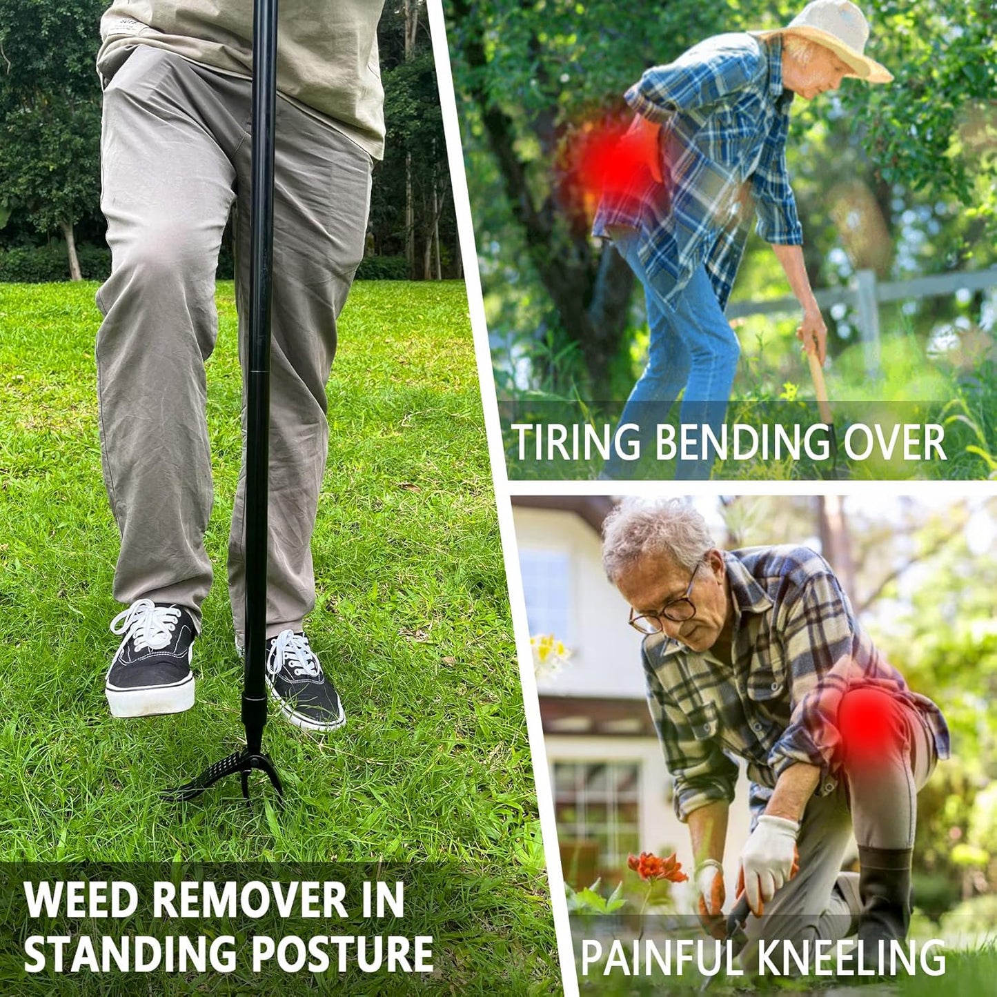 GartenHeld™ Onkrautstecher - Dein Rücken dankt es dir!