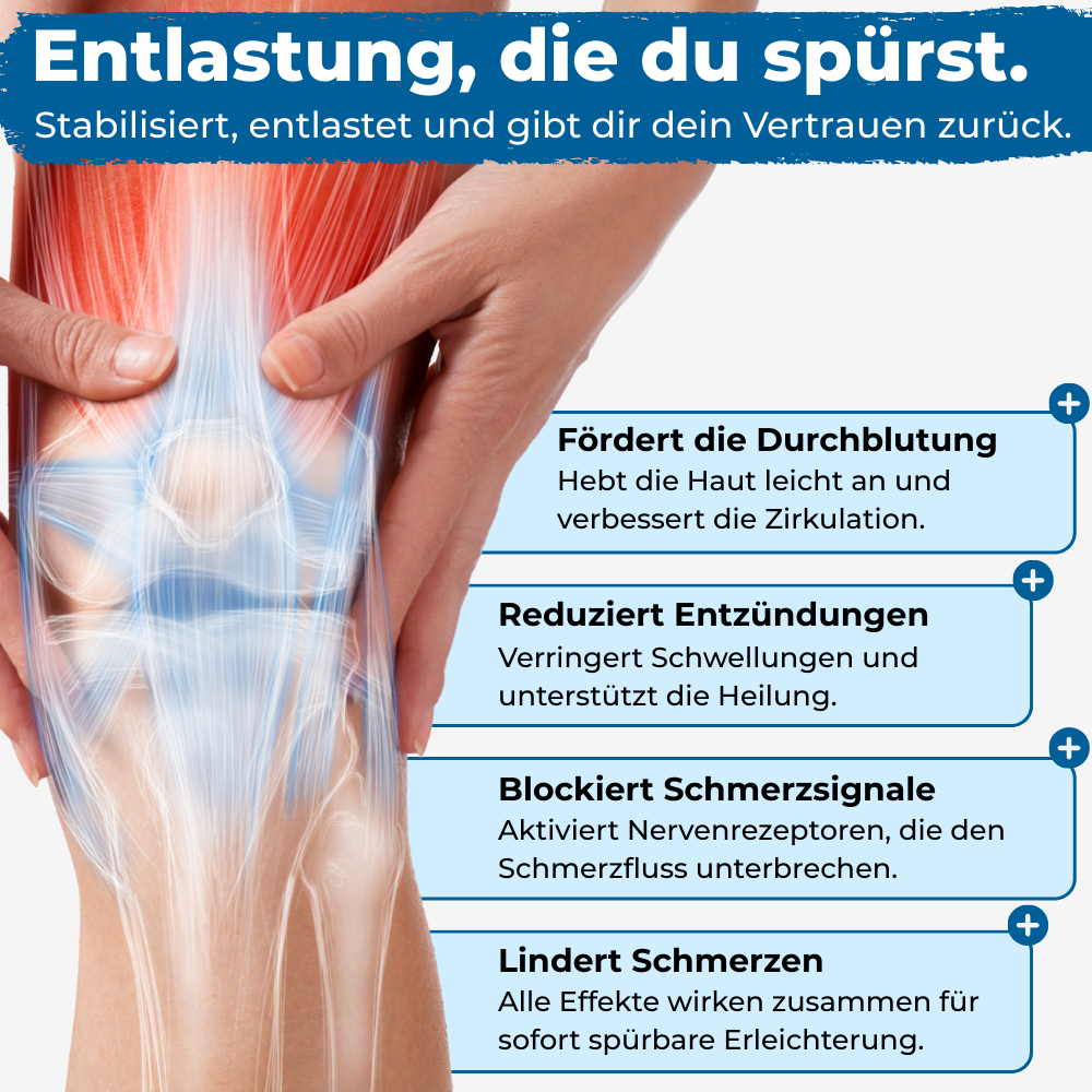 MotionGuard – TAPEX™ :  Schützen Sie Ihre Gelenke und entdecken Sie schmerzfreie Bewegung wieder.