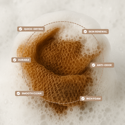 African Bath Sponge - Entdecke das Geheimnis strahlender, glatter Haut!