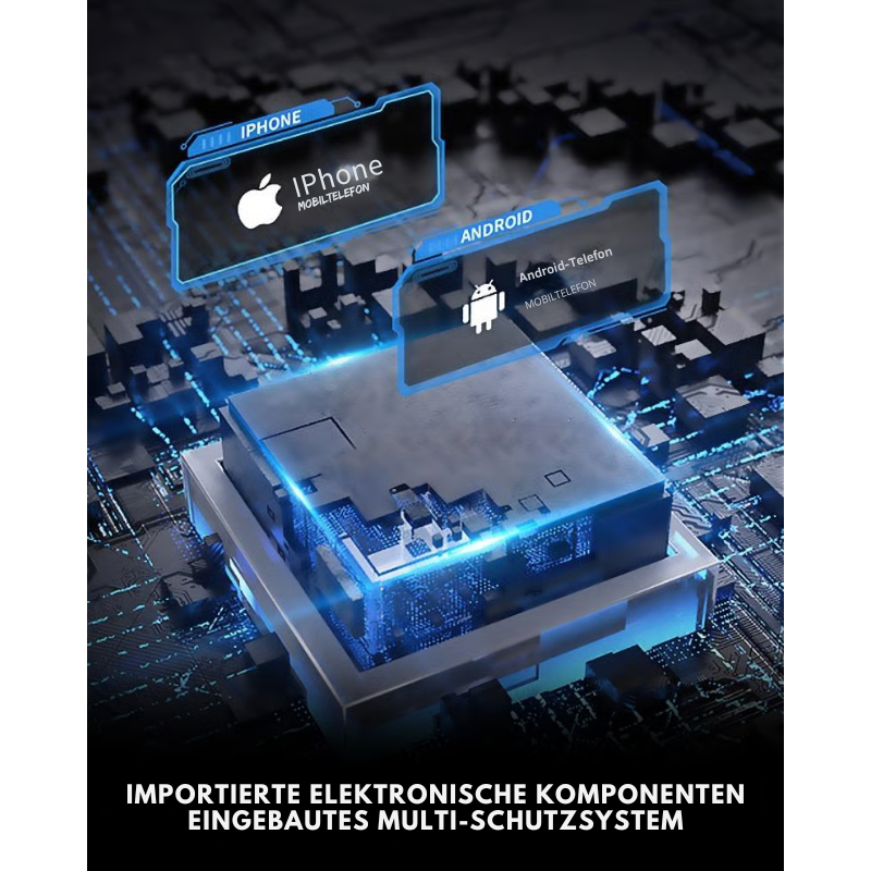 Ausziehbares Schnelllade-Auto-Ladegerät