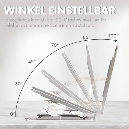 SlimFold – Flach zusammenfalten, aufrecht stehen, müheloses Betrachten.