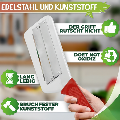 VegiGlide – Erstellen Sie perfekt gleichmäßige Scheiben und bereiten Sie Ihre Mahlzeiten mühelos zu.