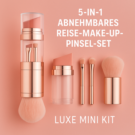 LUXE Mini Kit - Weniger Chaos. Mehr Klasse. Dein 5-in-1 Profi-Pinsel für makellose Looks! ✨