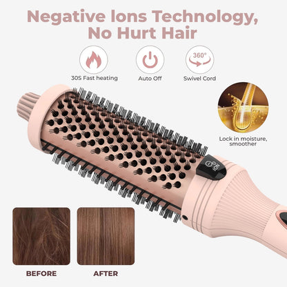 StyleShine™ Ionen-Bürste - Dein Salon-Look, seidig glänzend, in Sekunden!