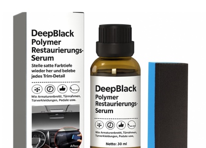 DeepBlack Polymer Restaurierungs-Serum – Stelle satte Farbtiefe wieder her und belebe jedes Trim-Detail
