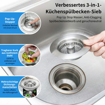 FlowGuard Pro – Sorgen Sie für ein sauberes Waschbecken und einen einwandfreien Abfluss.